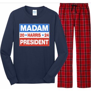 Madam President Harris Vote Kamala Harris 2024 Election Long Sleeve Pajama Set