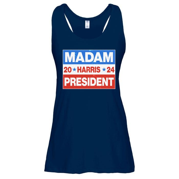 Madam President Harris Vote Kamala Harris 2024 Election Ladies Essential Flowy Tank