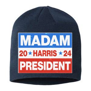 Madam President Harris Vote Kamala Harris 2024 Election Sustainable Beanie