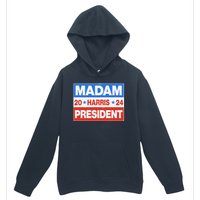 Madam President Harris Vote Kamala Harris 2024 Election Urban Pullover Hoodie