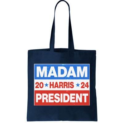 Madam President Harris Vote Kamala Harris 2024 Election Tote Bag