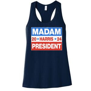 Madam President Harris Vote Kamala Harris 2024 Election Women's Racerback Tank