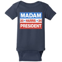 Madam President Harris Vote Kamala Harris 2024 Election Baby Bodysuit