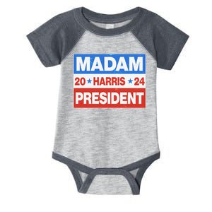 Madam President Harris Vote Kamala Harris 2024 Election Infant Baby Jersey Bodysuit