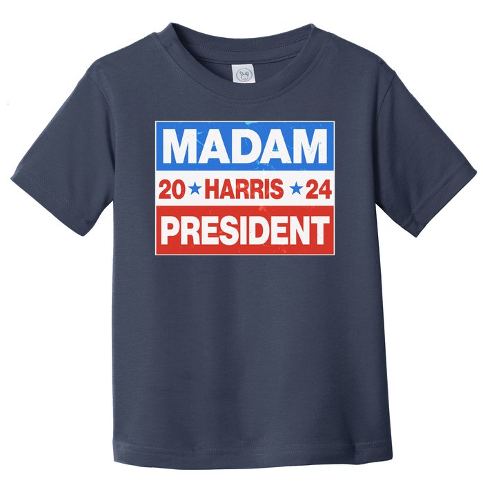 Madam President Harris Vote Kamala Harris 2024 Election Toddler T-Shirt