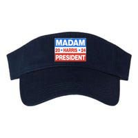 Madam President Harris Vote Kamala Harris 2024 Election Valucap Bio-Washed Visor