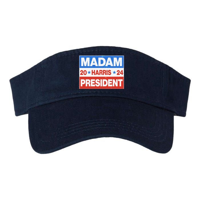 Madam President Harris Vote Kamala Harris 2024 Election Valucap Bio-Washed Visor