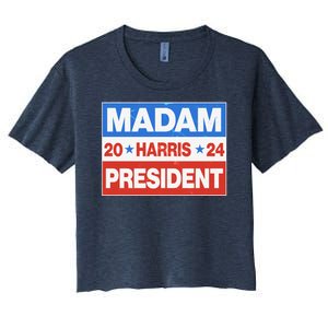 Madam President Harris Vote Kamala Harris 2024 Election Women's Crop Top Tee