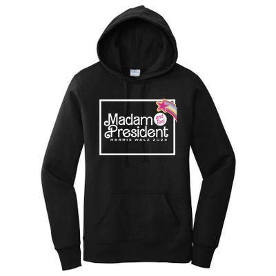 Madam President Harris Walz 2024 And Tim Women's Pullover Hoodie