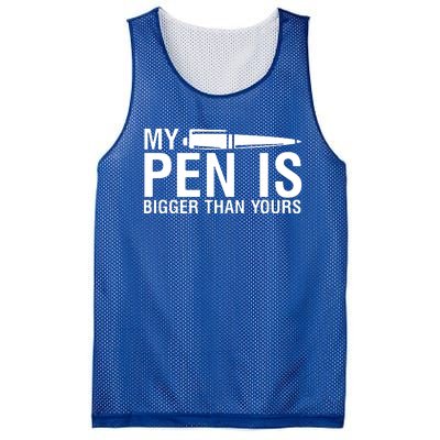 My Pen Is Bigger Than Yours Mesh Reversible Basketball Jersey Tank