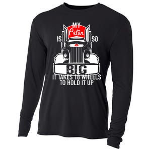 My Peter Is So Big Truck Driver Cooling Performance Long Sleeve Crew