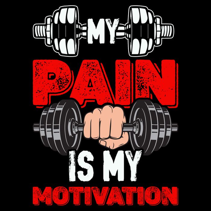 My Pain Is My Motivation Graphic Flat Bill Trucker Hat