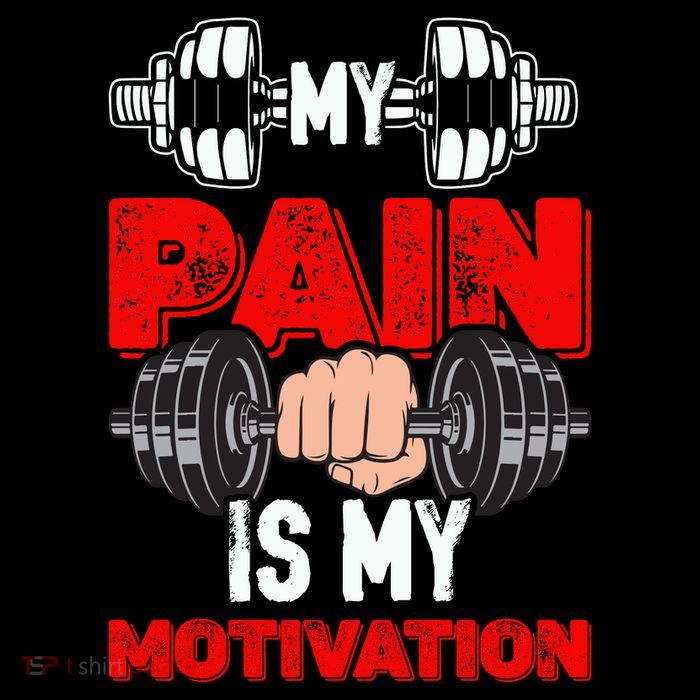 My Pain Is My Motivation Graphic Poster