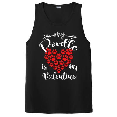 My Poodle Is My Valentine Poodle Owner Gift PosiCharge Competitor Tank