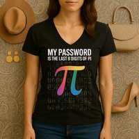 My Password Is The Last 8 Digits Of Pi Women's V-Neck T-Shirt