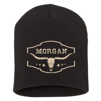 Morgan Personalized I Love Morgan Short Acrylic Beanie