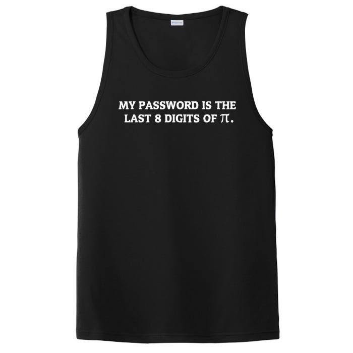 My Password is Pi Funny Math Nerd for Teachers PosiCharge Competitor Tank