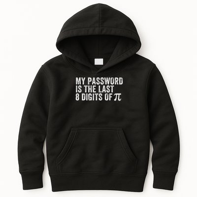 My Password Is The Last 8 Digits of Pi Funny Math Geek Kids Hoodie