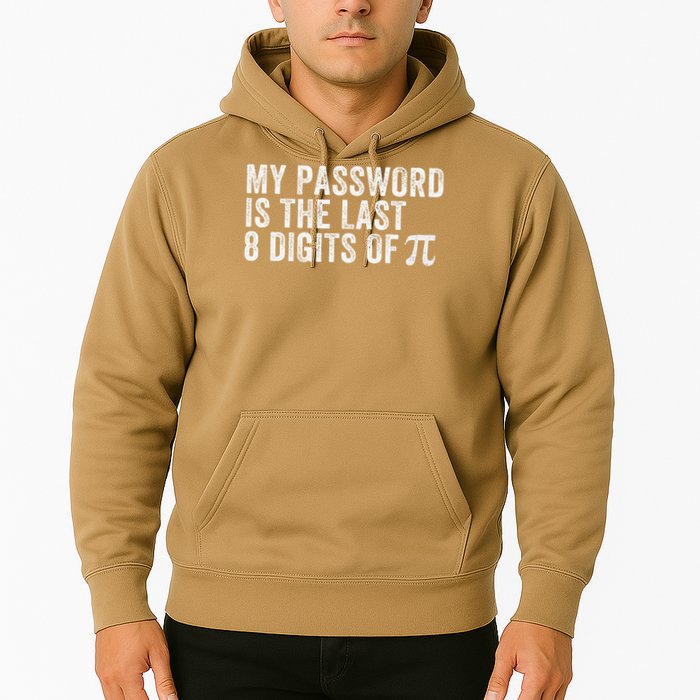 My Password Is The Last 8 Digits of Pi Funny Math Geek Hoodie