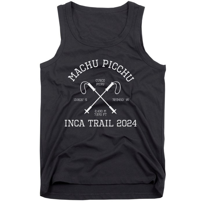 Machu Picchu Inca Trail Summit 2024 Hike Cusco Peru Tank Top