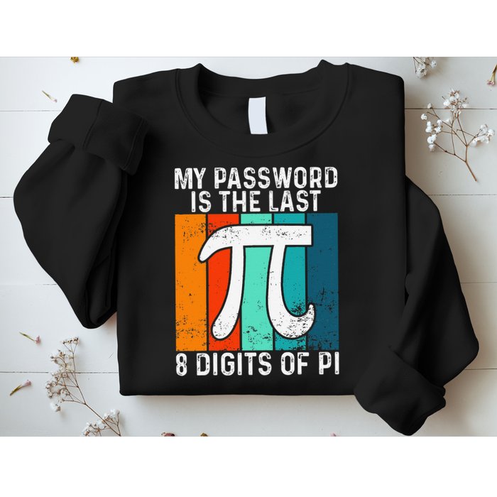 My Password Is The Last 8 Digits of Pi Funny Nerd Math Sweatshirt