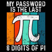 My Password Is The Last 8 Digits of Pi Funny Nerd Math Cropped Pullover Crew