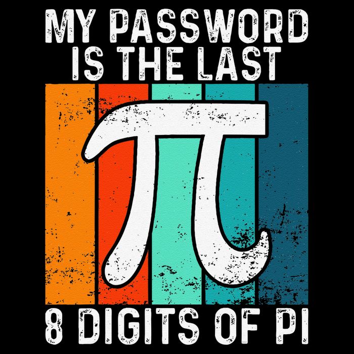 My Password Is The Last 8 Digits of Pi Funny Nerd Math Cropped Pullover Crew