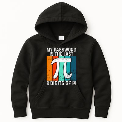 My Password Is The Last 8 Digits of Pi Funny Nerd Math Kids Hoodie
