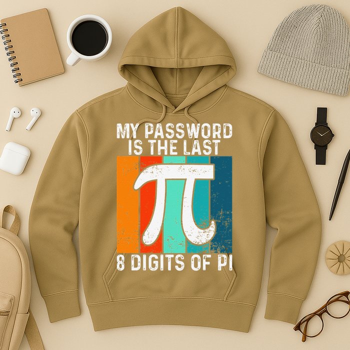 My Password Is The Last 8 Digits of Pi Funny Nerd Math Hoodie