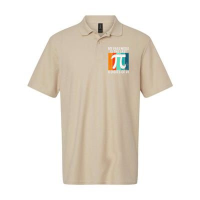 My Password Is The Last 8 Digits of Pi Funny Nerd Math Softstyle Adult Sport Polo