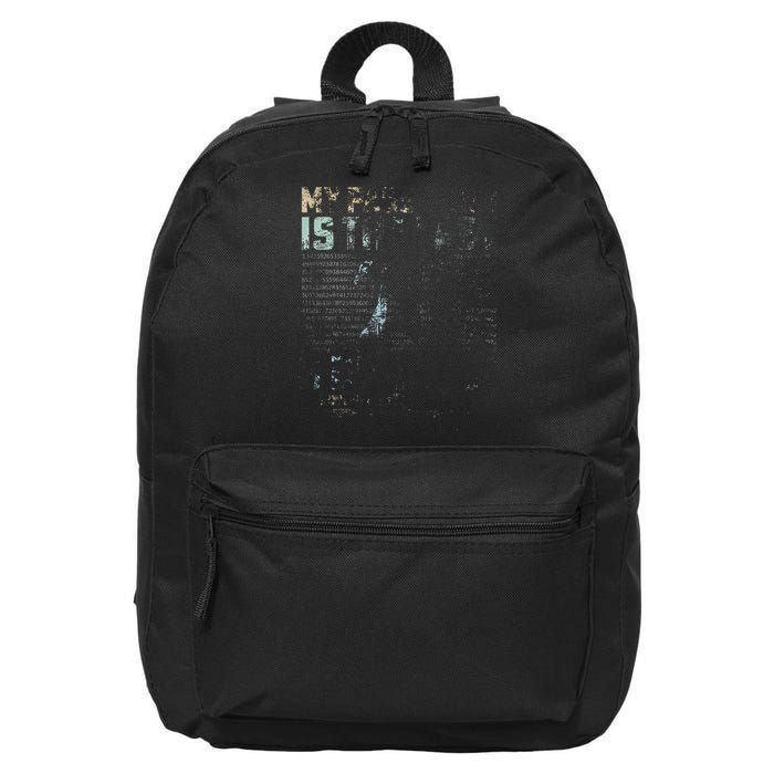 My Password Is The Last 8 Digits of Pi Math Nerd Teachers 16 in Basic Backpack
