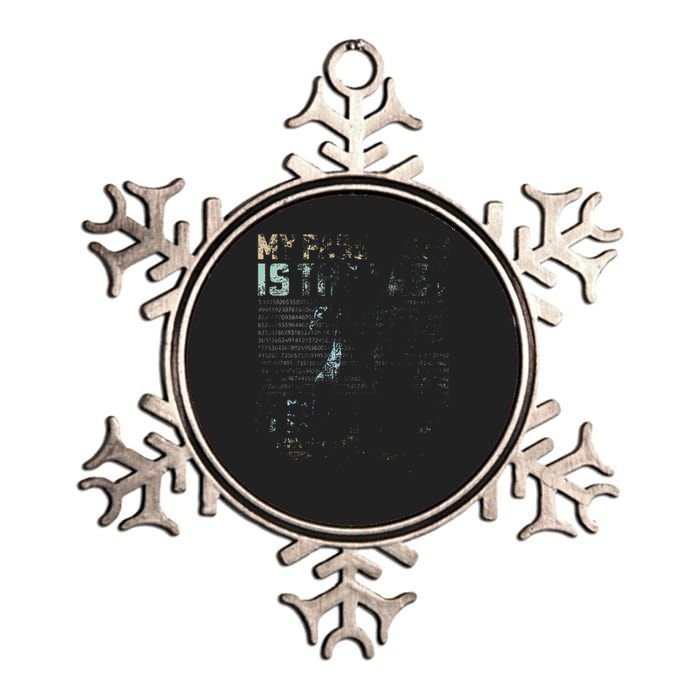 My Password Is The Last 8 Digits of Pi Math Nerd Teachers Metallic Star Ornament