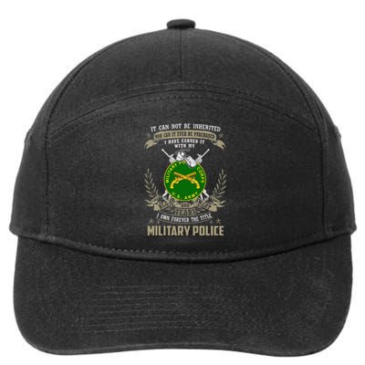 Military Police  It Can Not Be Inherited Or Purchase 7-Panel Snapback Hat