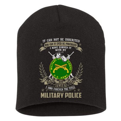 Military Police  It Can Not Be Inherited Or Purchase Short Acrylic Beanie