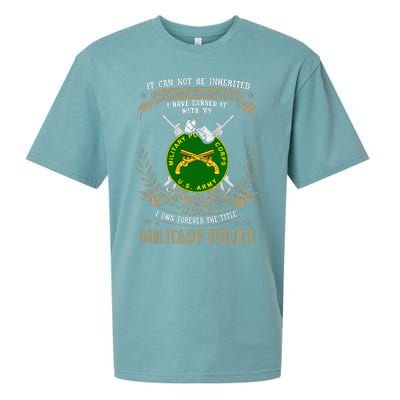 Military Police  It Can Not Be Inherited Or Purchase Sueded Cloud Jersey T-Shirt