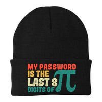 My Password Is The Last 8 Digits Of Pi Day Art Symbol Lover Gift Knit Cap Winter Beanie