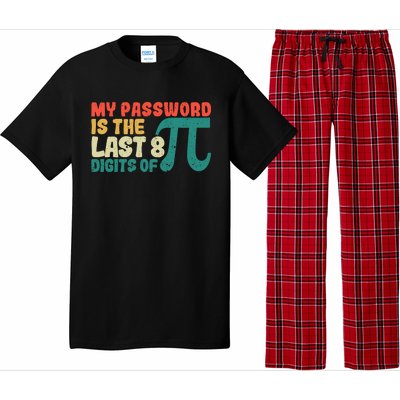 My Password Is The Last 8 Digits Of Pi Day Art Symbol Lover Gift Pajama Set