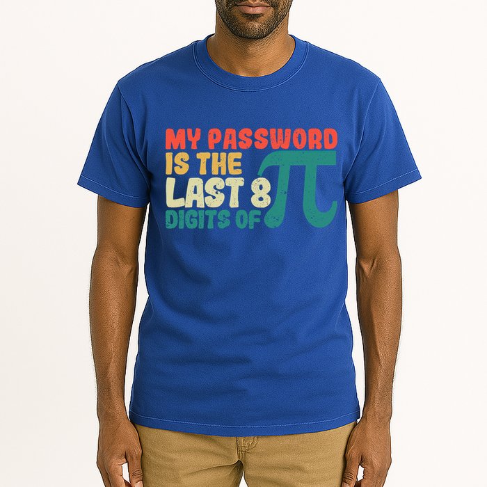 My Password Is The Last 8 Digits Of Pi Day Art Symbol Lover Gift Tall T-Shirt
