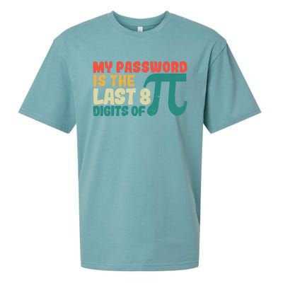 My Password Is The Last 8 Digits Of Pi Day Art Symbol Lover Gift Sueded Cloud Jersey T-Shirt