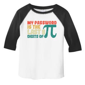 My Password Is The Last 8 Digits Of Pi Day Art Symbol Lover Gift Toddler Fine Jersey T-Shirt