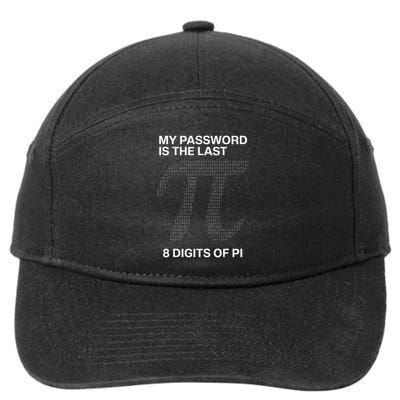 My Password Is The Last 8 Digits Of Pi 7-Panel Snapback Hat