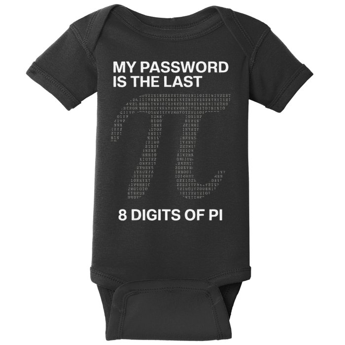 My Password Is The Last 8 Digits Of Pi Baby Bodysuit
