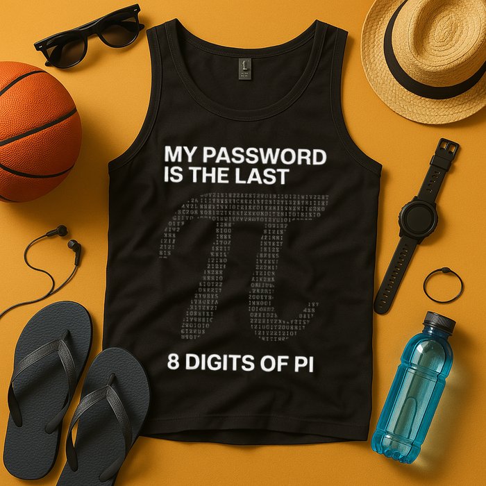 My Password Is The Last 8 Digits Of Pi Tank Top