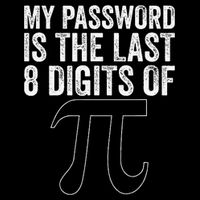 My Password Is The Last 8 Digits of Pi Funny Math Geek Drawstring Bag