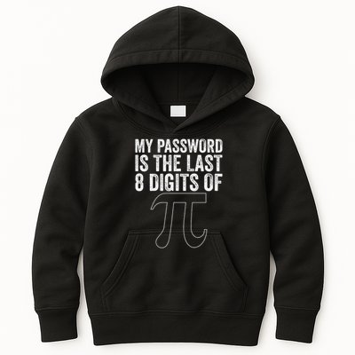 My Password Is The Last 8 Digits of Pi Funny Math Geek Kids Hoodie