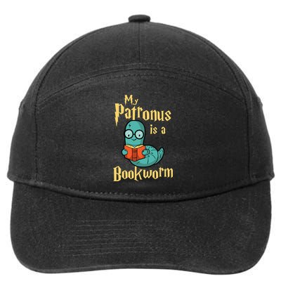 My Patronus Is A Bookworm Gift Funny Book Lover Gift And Reading Great Gift 7-Panel Snapback Hat