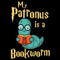 My Patronus Is A Bookworm Gift Funny Book Lover Gift And Reading Great Gift Drawstring Bag