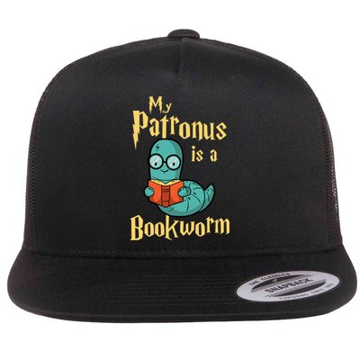 My Patronus Is A Bookworm Gift Funny Book Lover Gift And Reading Great Gift Flatbill Hat