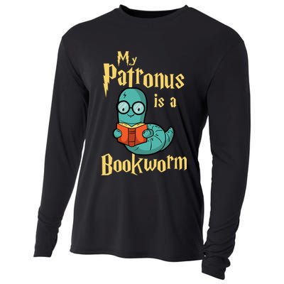 My Patronus Is A Bookworm Gift Funny Book Lover Gift And Reading Great Gift Cooling Performance Long Sleeve Crew
