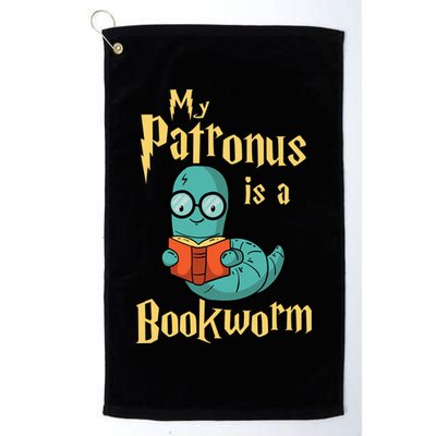 My Patronus Is A Bookworm Gift Funny Book Lover Gift And Reading Great Gift Golf Towel